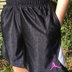 Girls Jordan athletic shorts